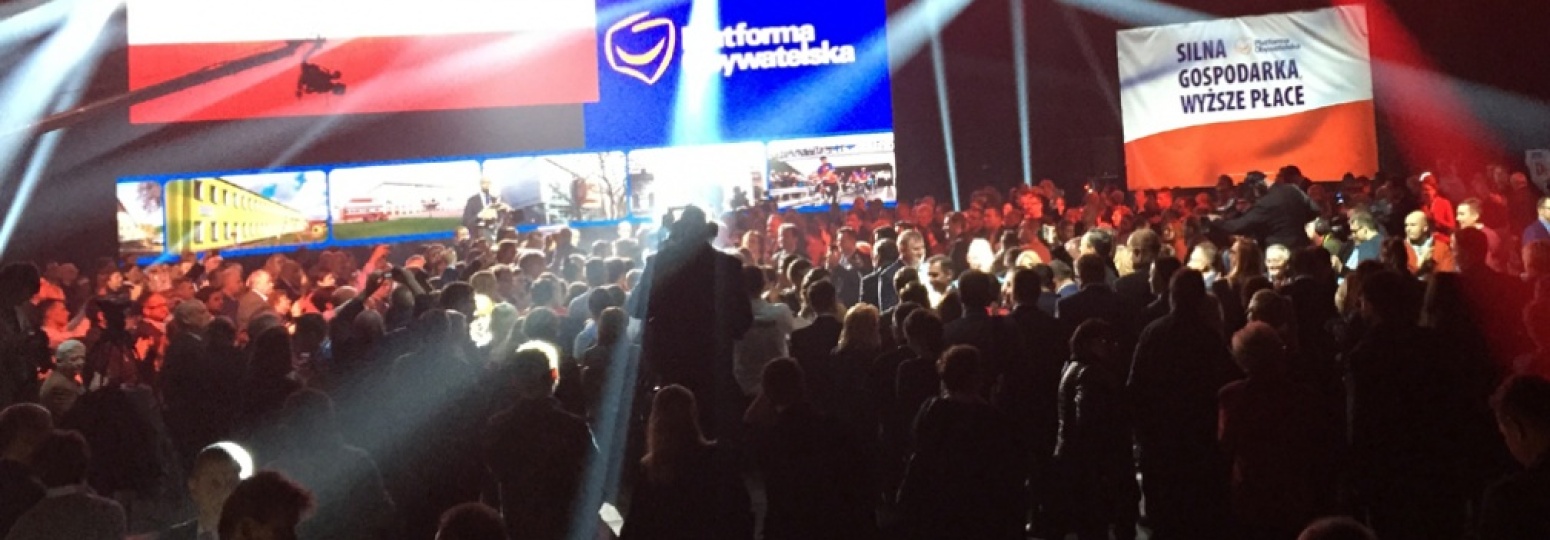 oświetlenie kongresów partii politycznych, realziacja wizji podczas kongresów dla partii politycznych