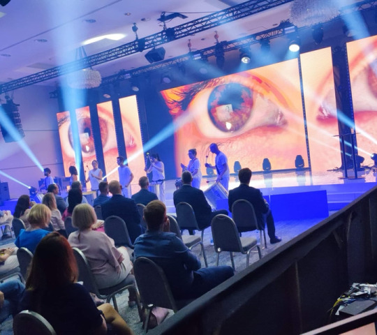 event, światło, ekrany, ekran diodowy, ekran rozsuwany