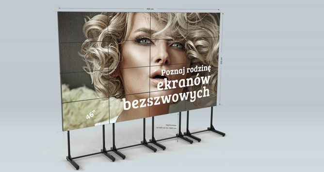 Wynajem ekranów bezszwowych 4x4el. - wynajem telebimów do transmisji wydarzeń sportowych i kulturalnych.