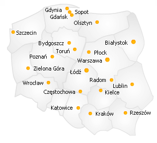 Mapa kontaktu wypożyczalni Notebooking.pl